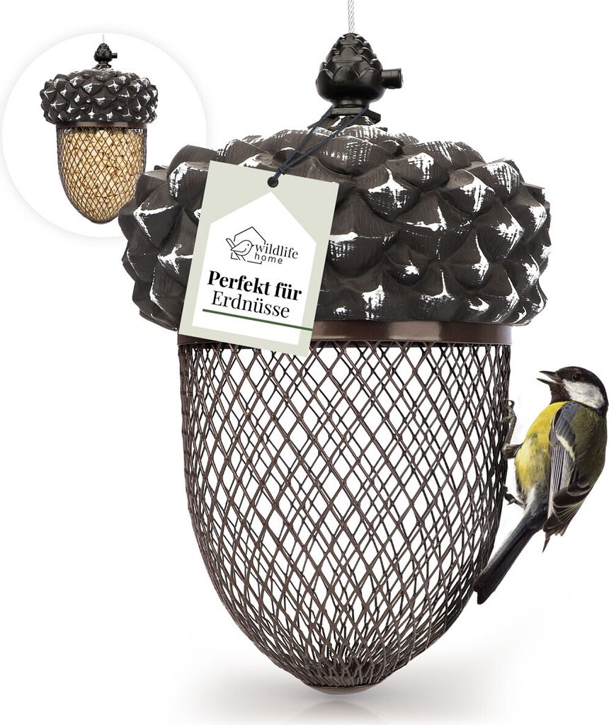 WILDLIFE HOME Vogelfutterspender für Erdnüsse I Produktbild 