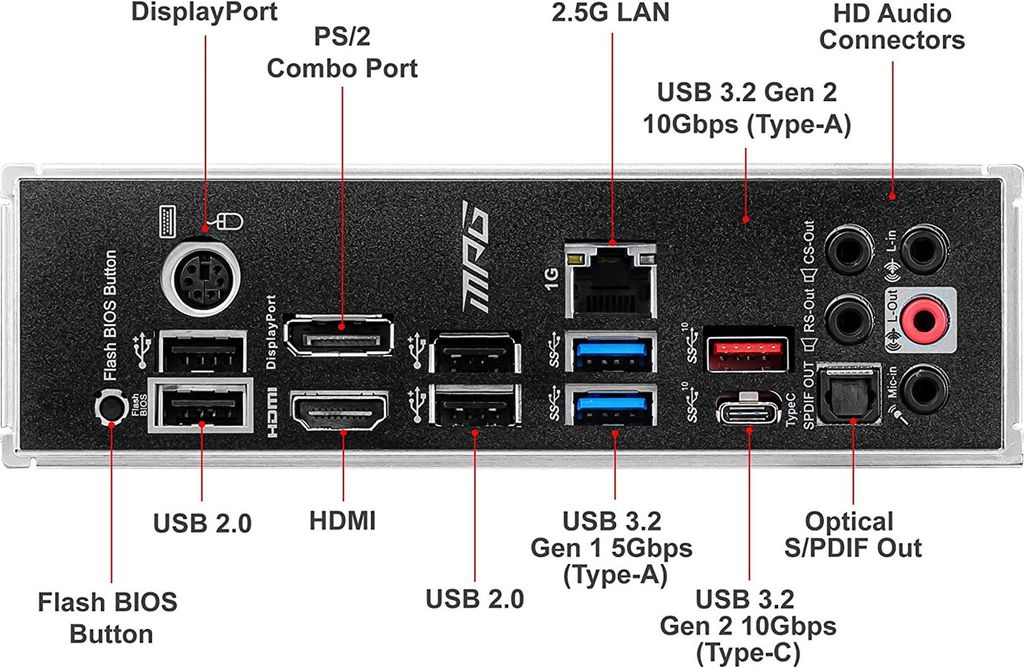 MSI MPG B550 Gaming Plus AMD B550 Socket AM4 ATX Zdjęcie produktu 8