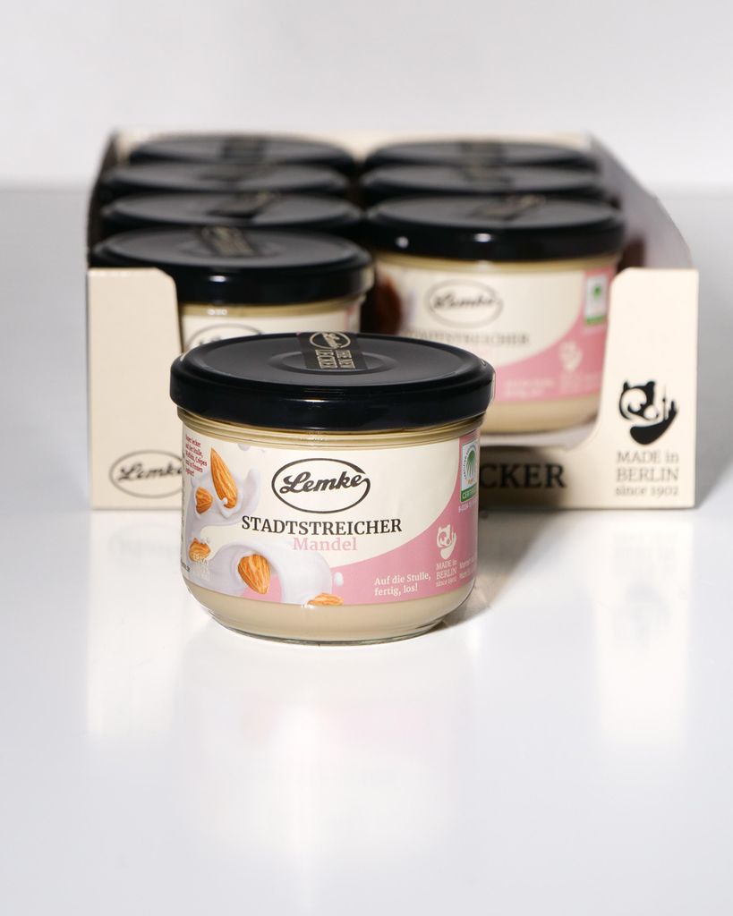 Crema di Mandorle Lemke, 8 X 250g | Crema di mandorle Immagine del prodotto 