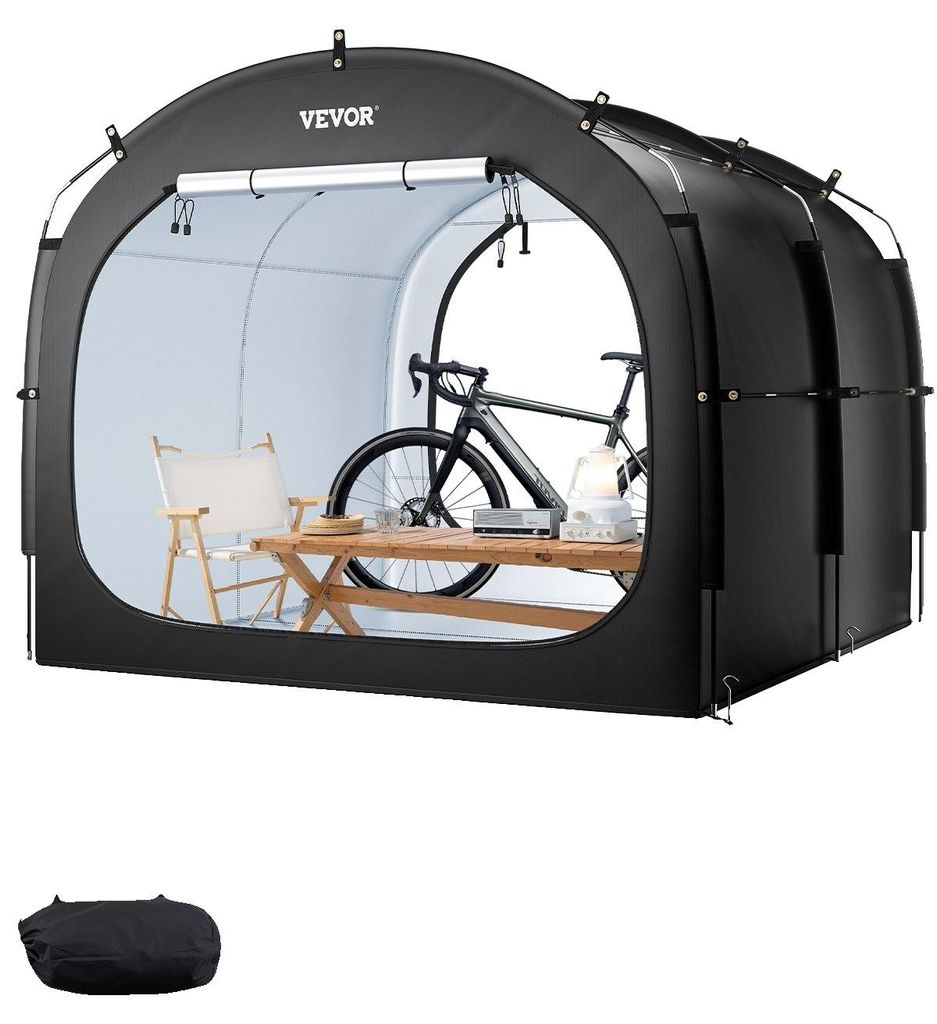 Tenda per biciclette VEVOR, 5 biciclette, ampio vano per Immagine del prodotto 