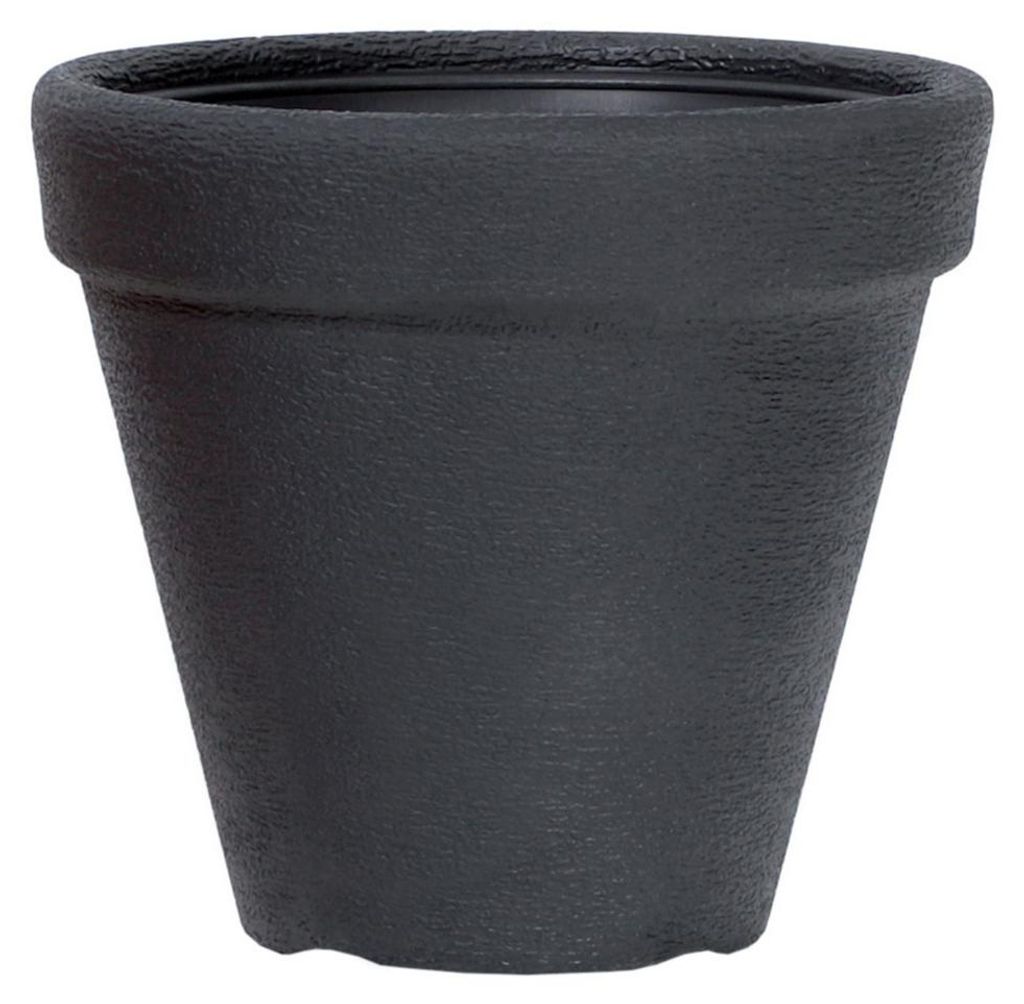 Klassischer runder Blumentopf DBC35 | Anthrazit Produktbild 