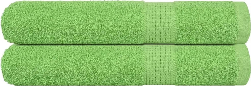 Luxury Sauna Experience: Set 2 Teli Verde Mela in Cotone 80x200 - 1