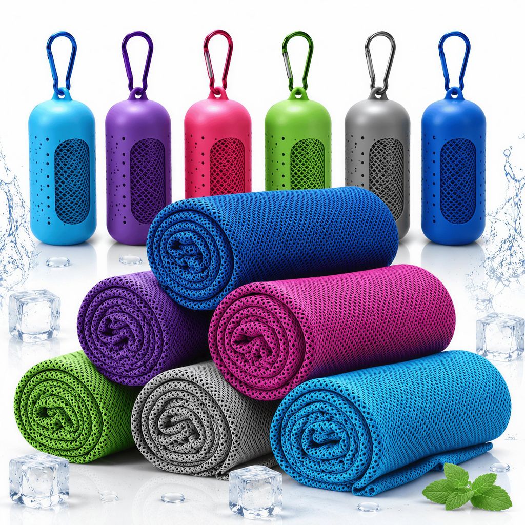 6 Stück Sporthandtuch Cooling Towel, 100 × 30 cm, sofort Produktbild 