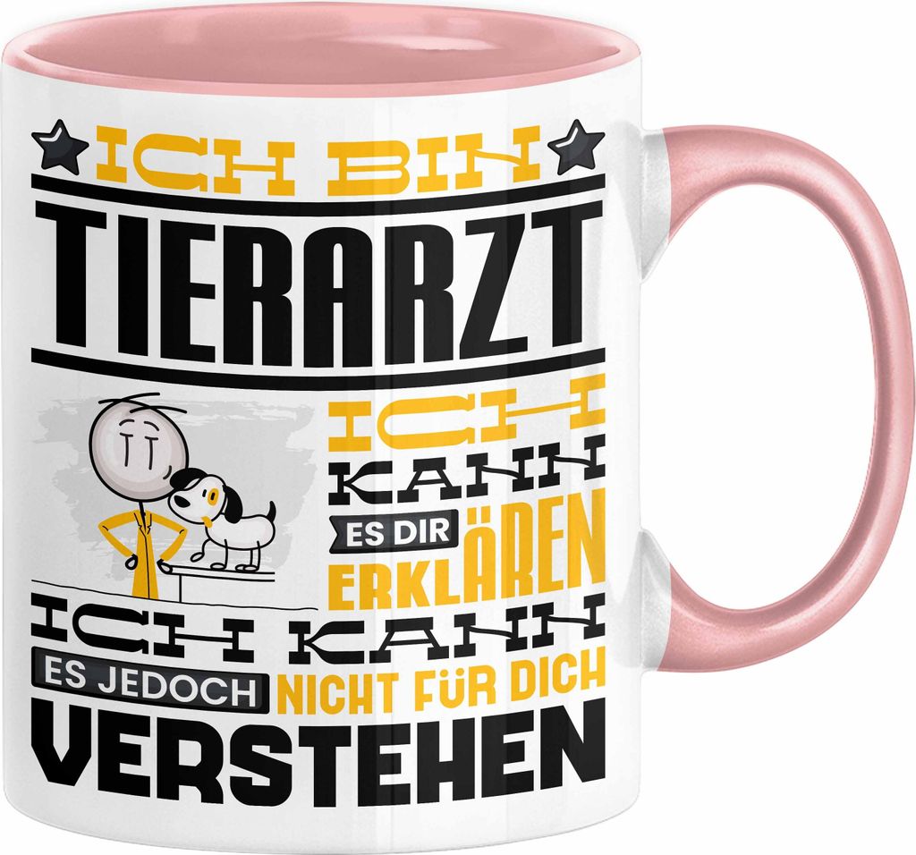 Tierarzt Geschenk Tasse Geschenkidee für Tierarzt Geburtstag Lustiger Spruch Ich Bin Tierarzt Ich Kann Es Dir Erklären Aber Nicht Für Dich Verst...