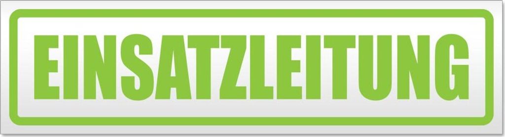 Einsatzleitung Magnetschild Schild magnetisch