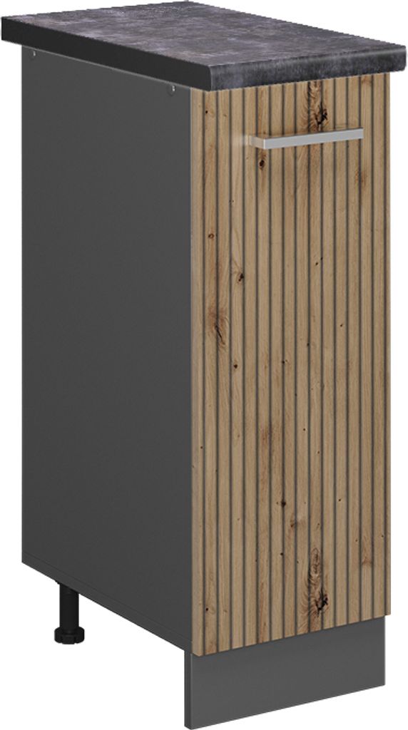 Apothekerschrank Vicco R-Line Artisan-Eiche 30 cm , AP Anthrazit, Model 49211
