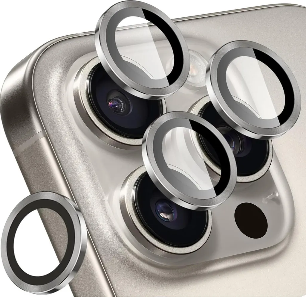 Lot de 4 Protections Caméra iPhone 16 Pro Max pour Photos et Vidéos Nettes