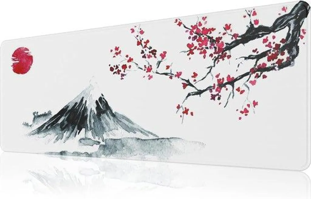 Tapis de souris XXL anti-effilochage blanc 800x300mm stable et durable