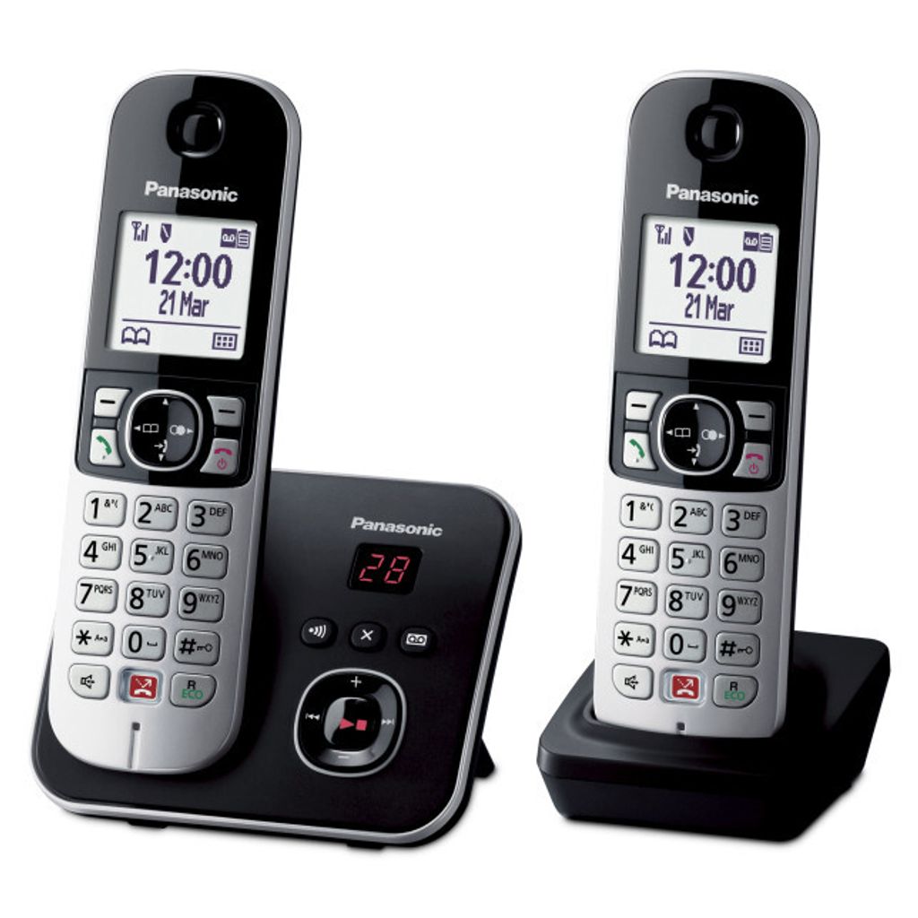 Panasonic KX-TG6862JTB, Telefon w systemie DECT, Zestaw Zdjęcie produktu 