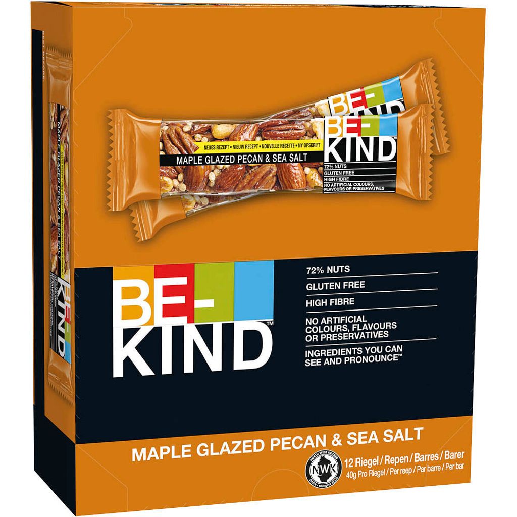 Barres aux noix BE-KIND Maple Glazed Pecan & Sea Salt 12 Image du produit 