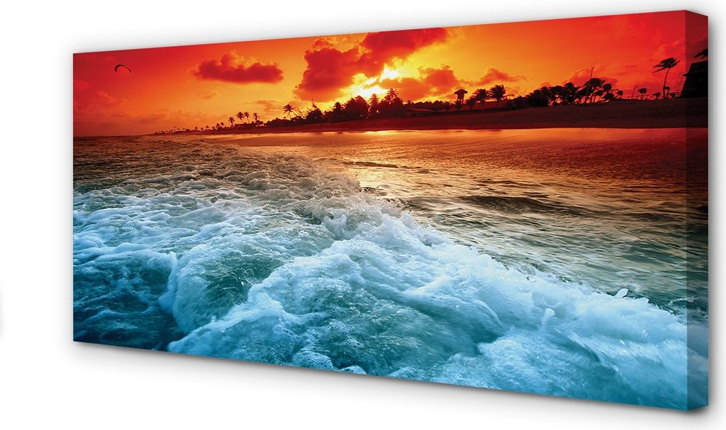 Leinwandbild 100x50 Wandkunst Sea Baum Westen