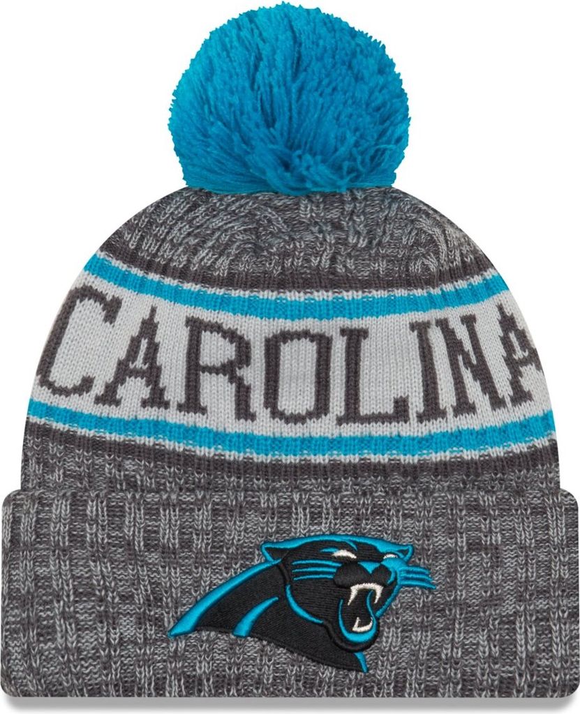 New Era NFL Sideline Graphite Mütze - Carolina Panthers