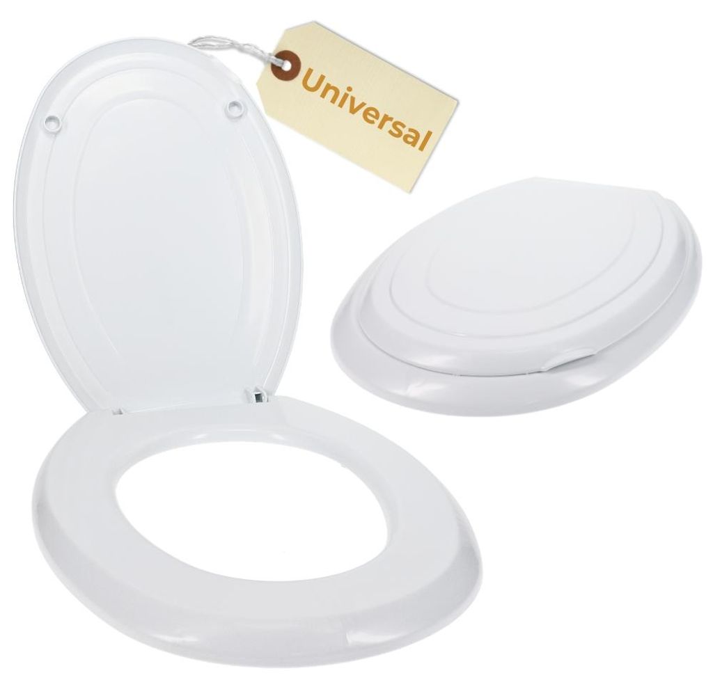 Toilettendeckel Universalgröße Klodeckel Weiß Klobrille O Produktbild 