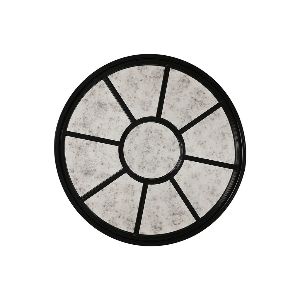 Miroir mural Home ESPRIT Noir Finition antique - 100 x 5 x 100 cm robuste