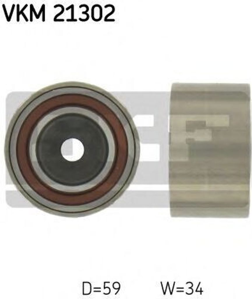SKF VKM 21302 Umlenkrolle Zahnriemen für AUDI A6 Avant (4F5, C6) A4 Avant (8ED, B7) A4 Avant (8E5, B6) A6 Avant (4B5, C5) A6 Limousine (4F2, C6)