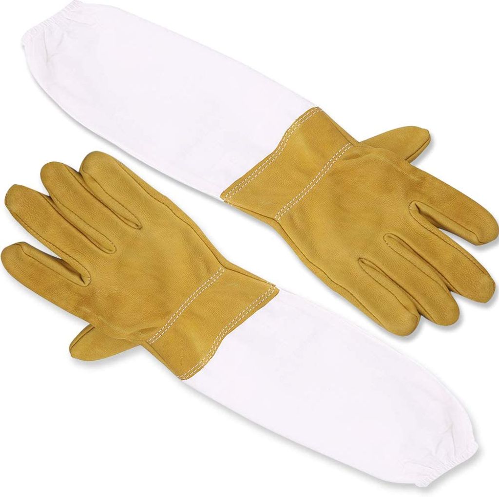 1 Paar Imkerhandschuhe Schutzhandschuhe Handschuhe Bienenzucht-Handschuhe XXL 