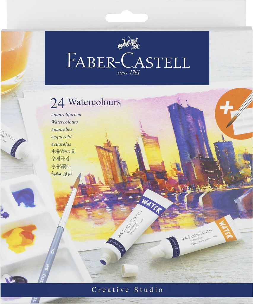 Faber-Castell 169624, Multi, Vodová farba, pasta, 9 ml, 24 Obrázok produktu 