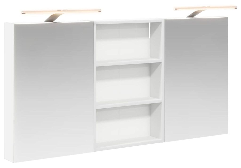 Badezimmerschrank-Set 3 pcs 120 x 10,5 x 60,5 cm Holzwerkstoff