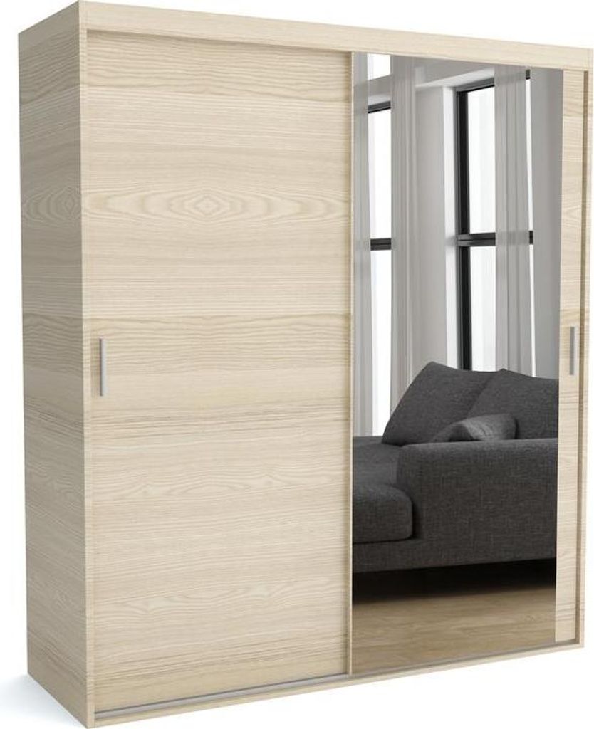 FURNLUX Garderobenmatte A Braun 160cm / Hauptfarbe: Braun / Abmessungen: 160 x 60 x 205 cm