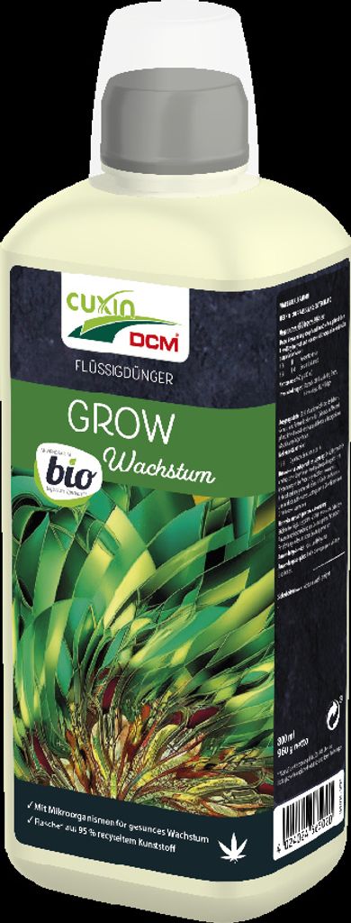 Cuxin DCM Flüssigdünger Grow WACHSTUM vegan  800 ml Produktbild 