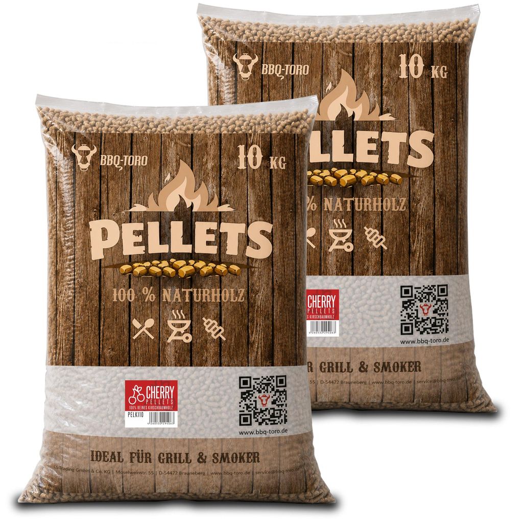 Pellet BBQ-Toro Cherry al 100% di legno di ciliegio, 20 kg; Immagine del prodotto 