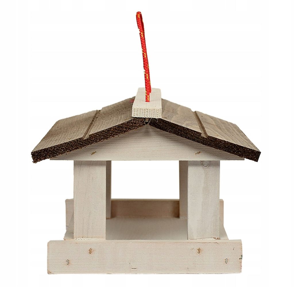 Mangeoire pour oiseaux Woodok, bois, corde de suspension, Image du produit 