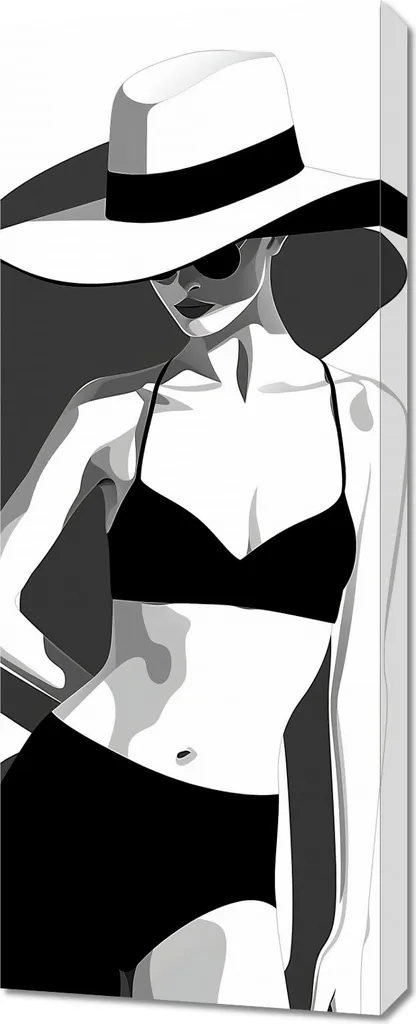 Image 40 x 100 cm Tenue - Décoration Idéale pour Salon et Chambre