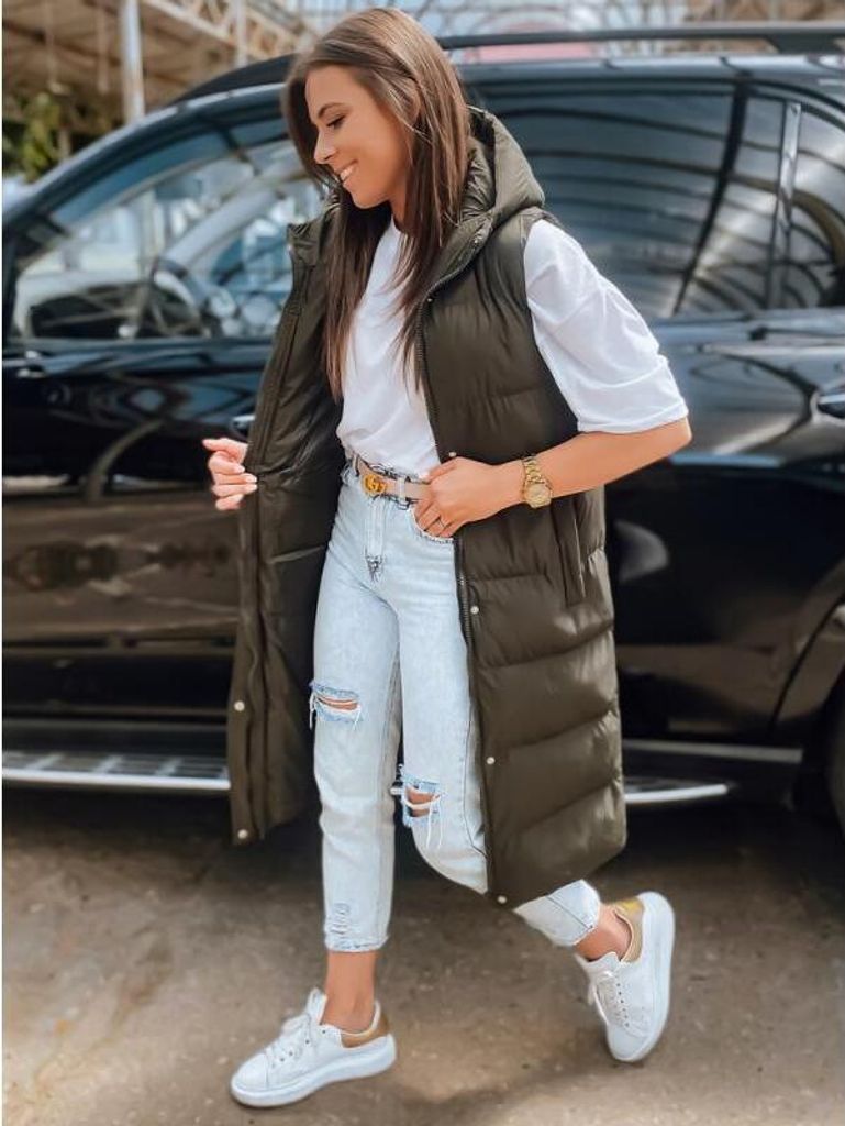 Dstreet Damenweste Shamue grün S