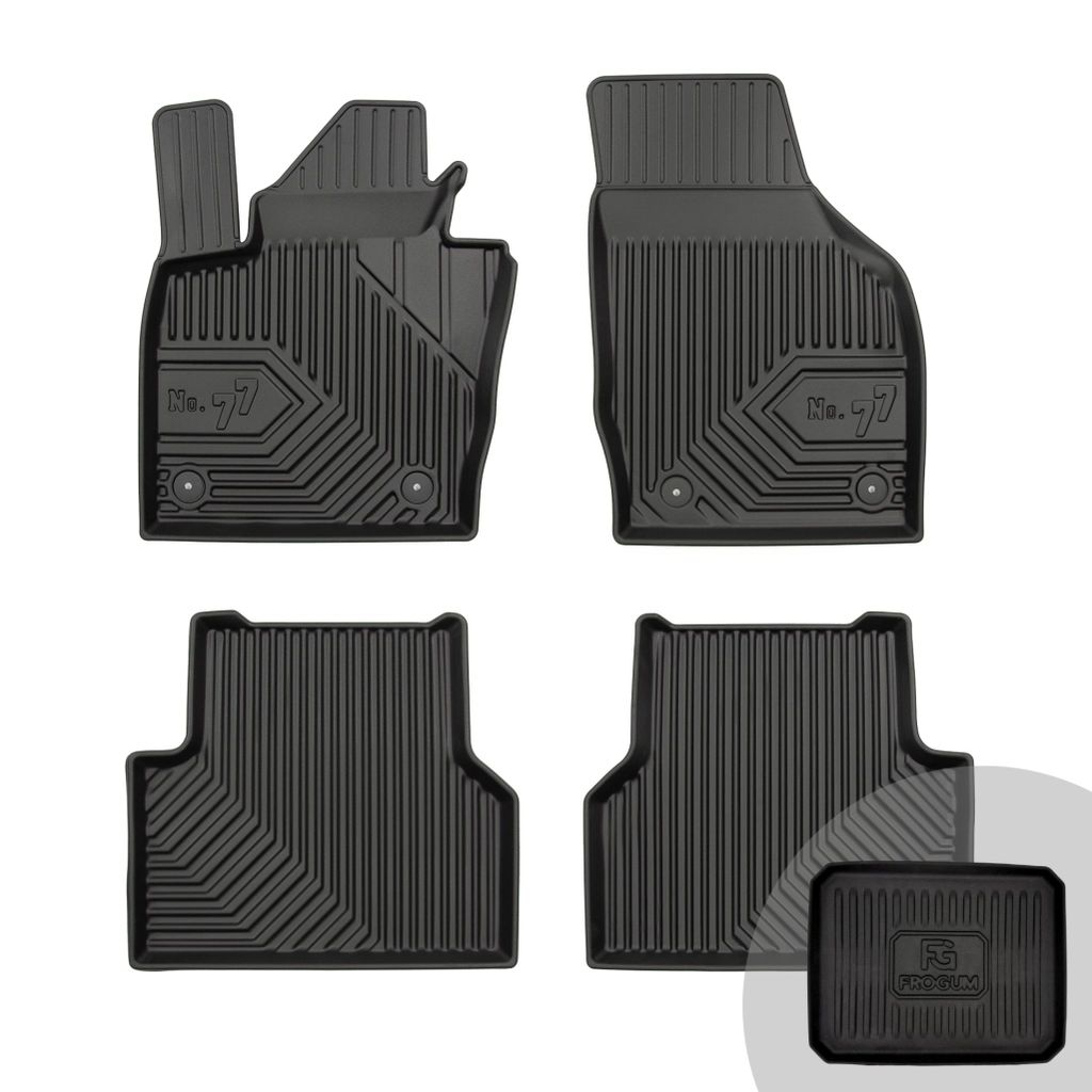 FROGUM No.77 Gummimatten Ganzjahresset von Auto Fußmatten Autofussmatten für Audi Q3 I 2011-2018