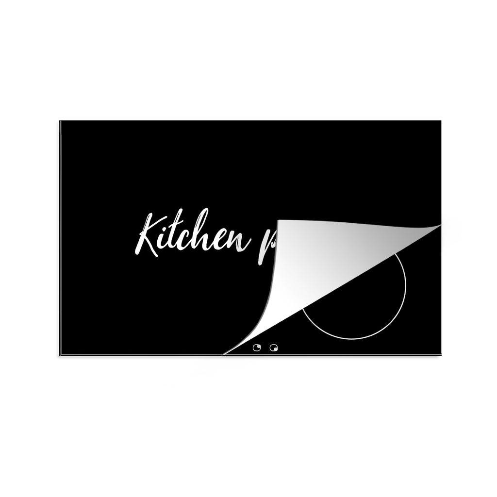 KitchenYeah Herdabdeckplatte Zitate - Küchenprinz - Männer - Induktionskochfeld , 91x52cm, Küche Deko, Glaskeramikkochfeld Herdabdeckung, Abde...