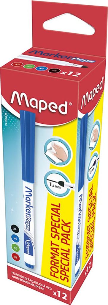 Maped Whiteboard-Marker Marker'Peps 12er Promo-Pack