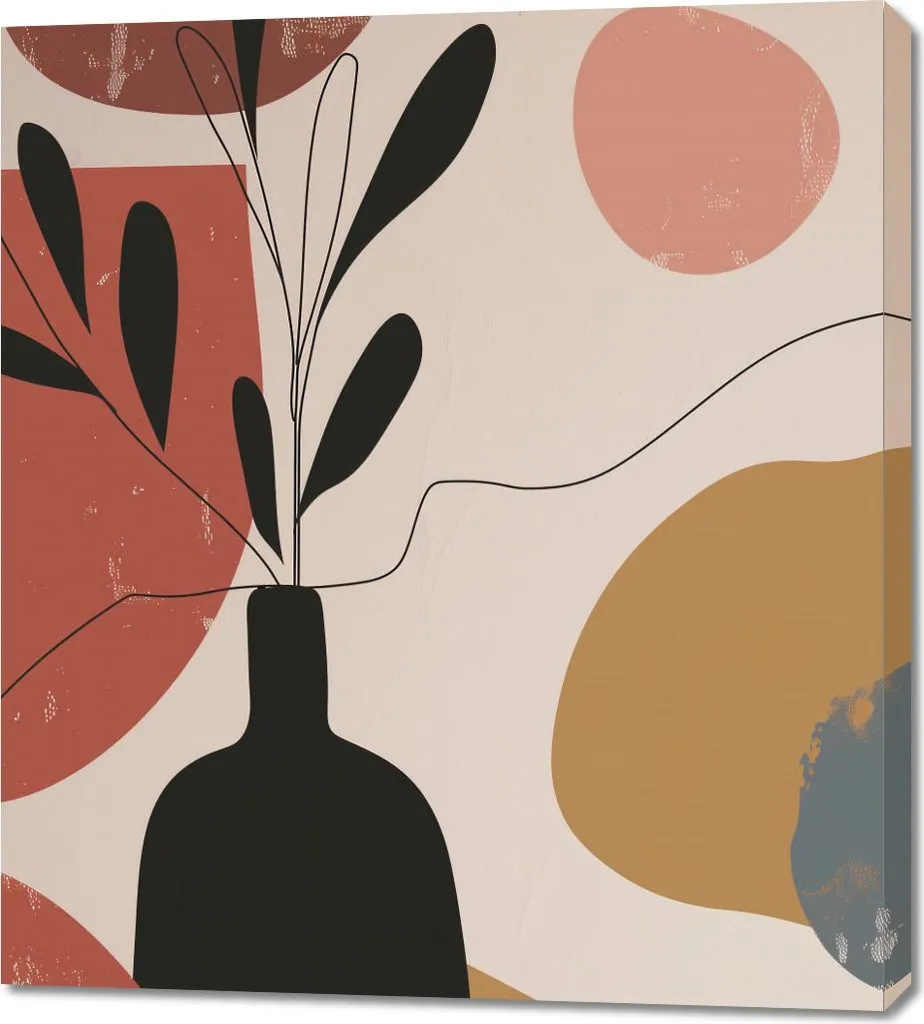 Quadro Moderno Coraggio 90x100: Arte Contemporanea per Interni