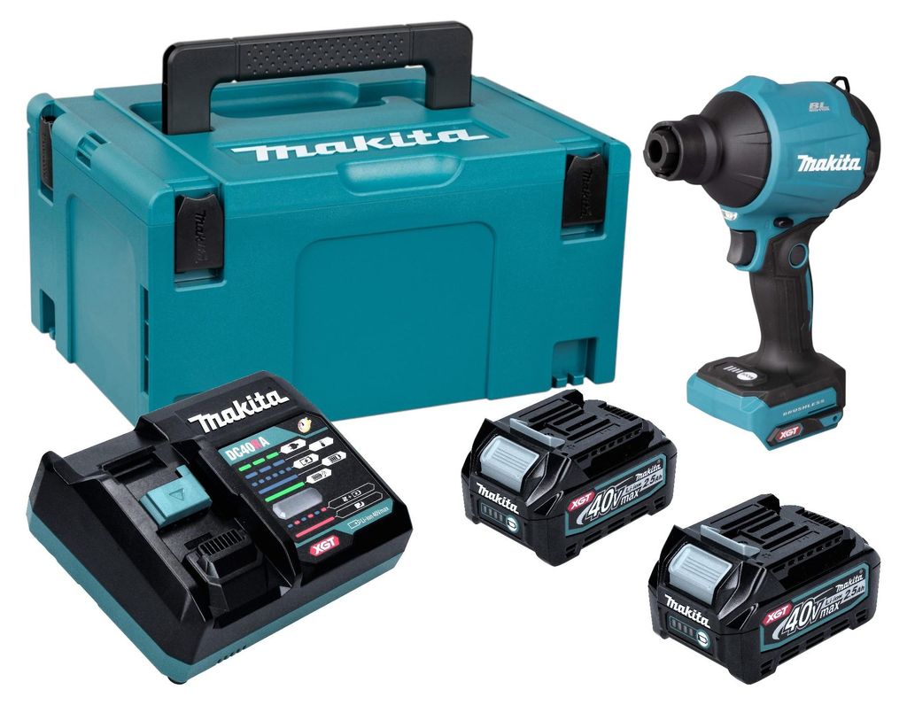 Makita AS 001 GD201 accublazer 40 V max. borstelloos + 2x Productafbeelding 