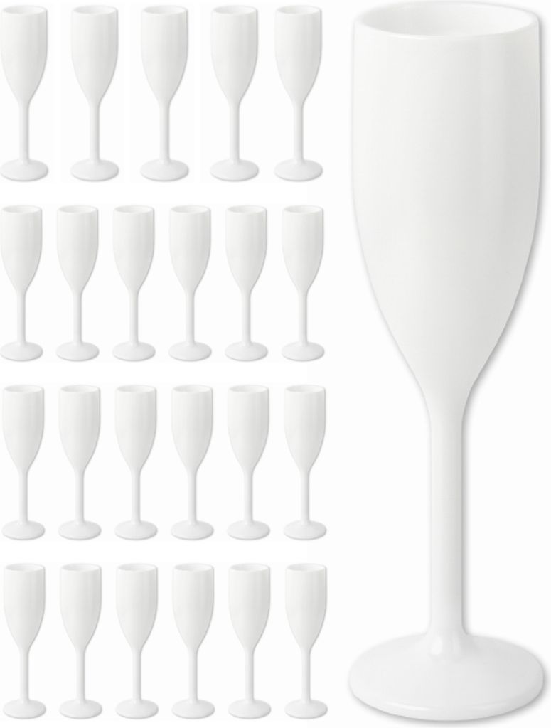 Schramm Mehrweg Sektgläser in weiß wählbar 6, 12, 24 oder 48 Stück 150 ml Champagner Glas Sektflöten Sektkelch Stielglas Champagner Gläser ...