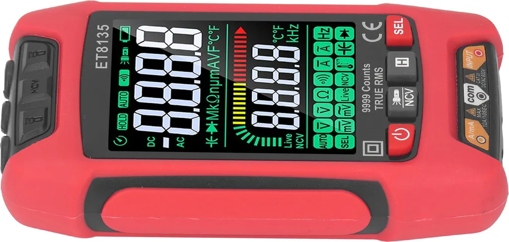 Multimètre digital de précision pour dépannage électrique maison ET8135 - 5
