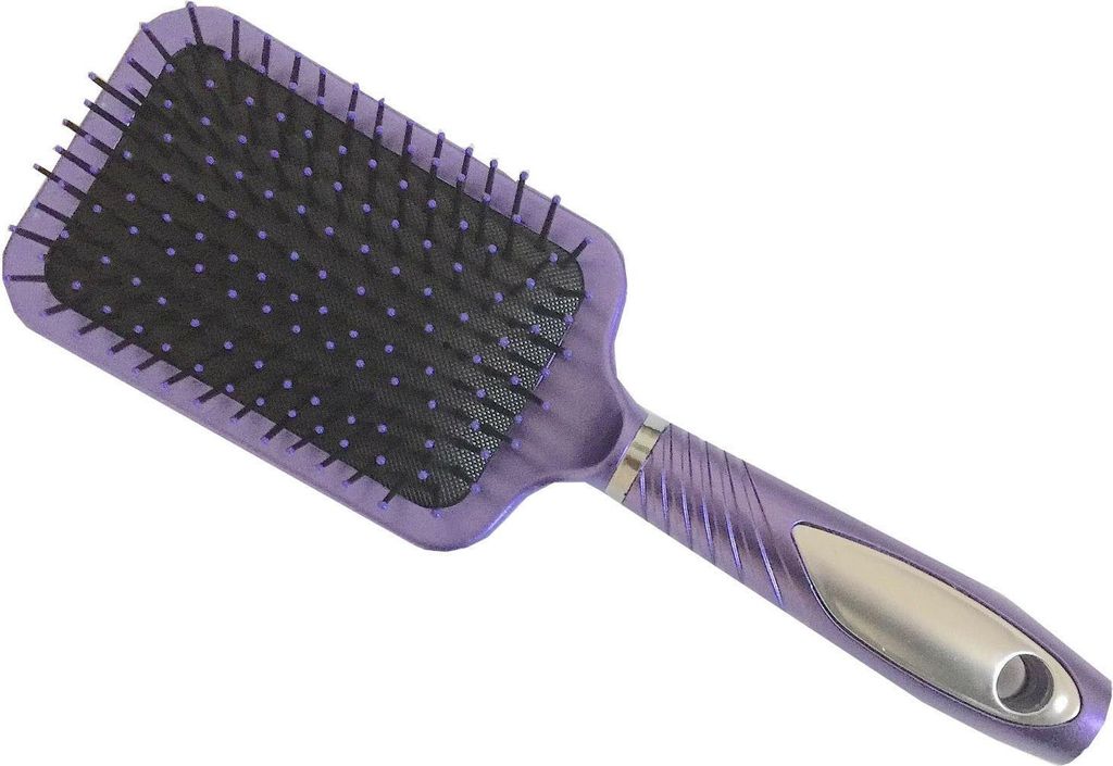 4 x Haarbürsten Kamm Style Salon Ionen Funktion - 4 Farben Langhaarbürste Lila
