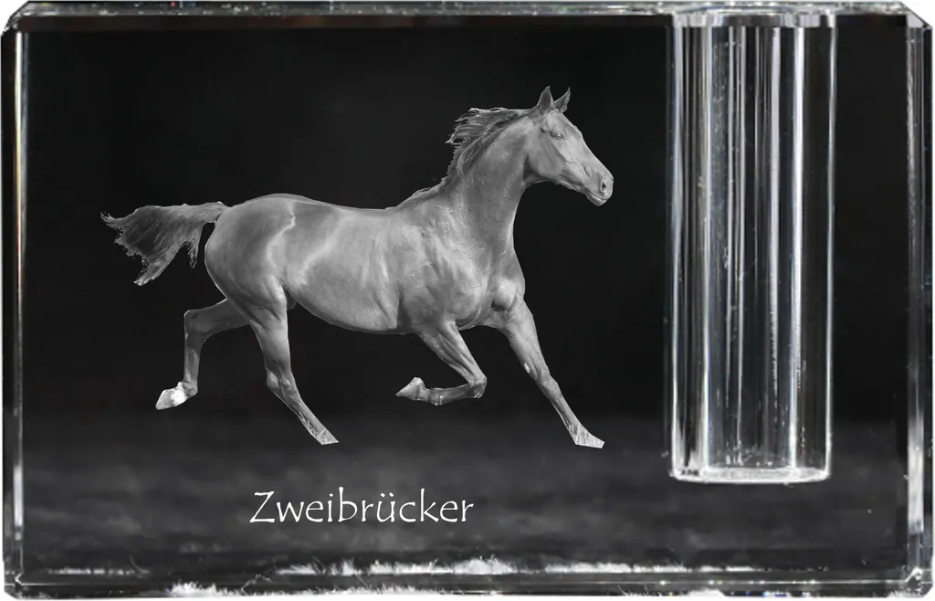 Portapenne Design Cavallo Zweibrücker - Cristallo Art-Dog Top Quality