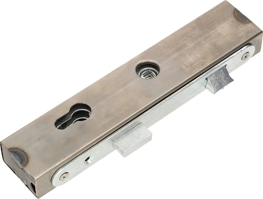 Serrure de porte 30x50x245mm Entraxe 72mm Droite en Acier Galvanisé