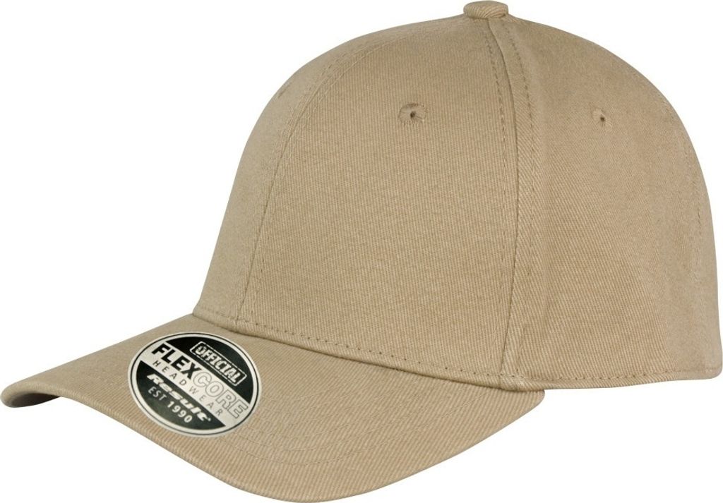 Result Uni Core Flex Baseballkappe Kansas BC3048 (S/M) (Khaki)