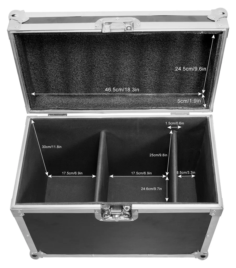 Flightcase Lyre Moving Head avec Mousse EVA et Couvercle Amovible Pro