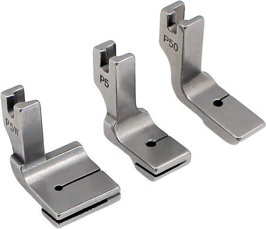 3-Delige Froncer/Plits Drukvoeten (#P5 P50 P5W), Industriële Naaimachines