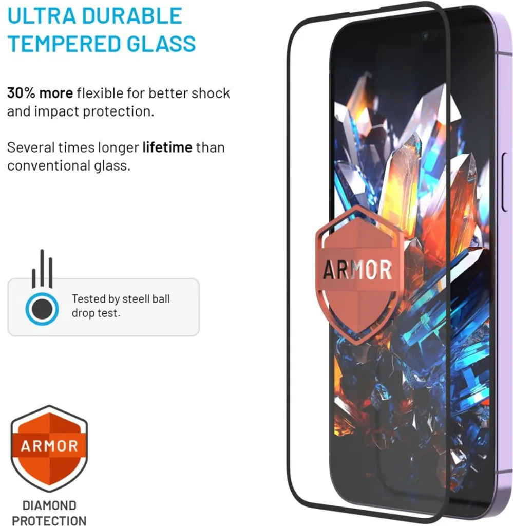 Protection écran iPhone 17 Pro Max en verre trempé ultra résistant AR - 4