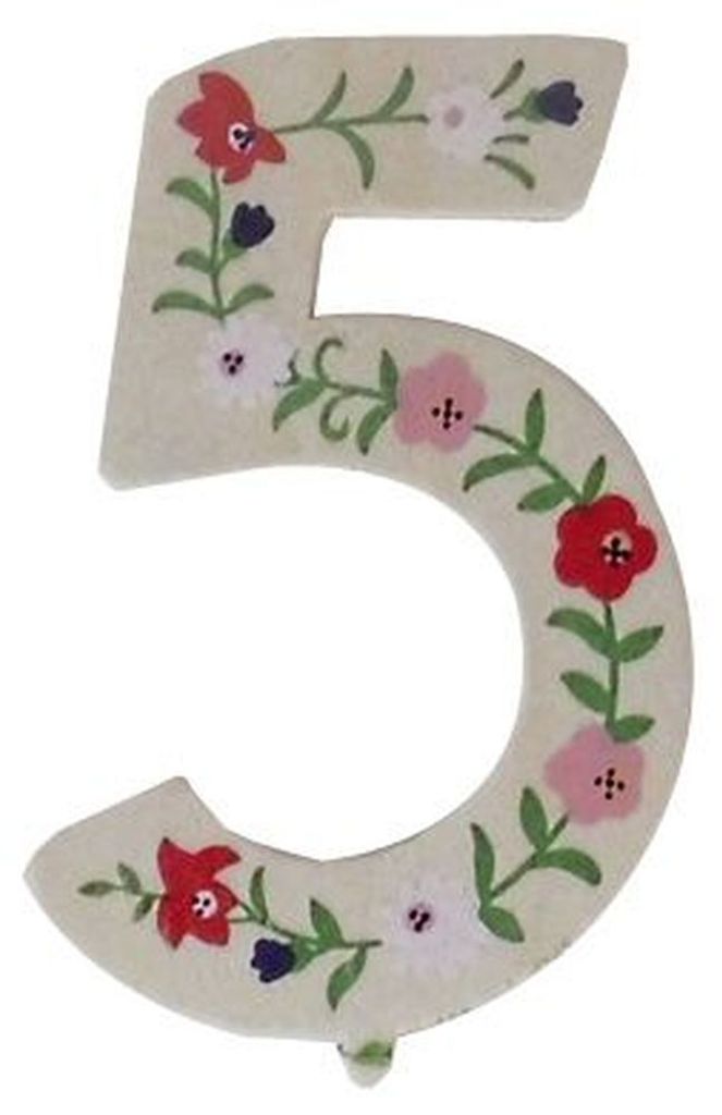 11515 Geburtstagszahl "5" - Holz, 10 cm Imagen del producto 