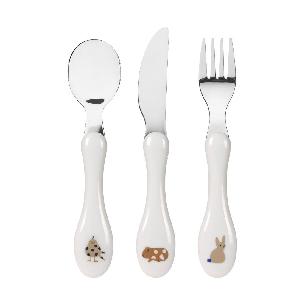 Laessig Little Mateys Besteckset Royal Blue | Babybesteck