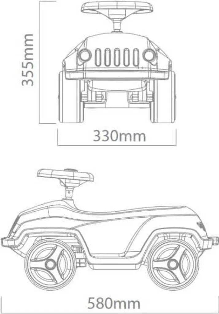 Brumee Wildee Voiture à siège pour enfant Rouge - Porteur Bébé Design