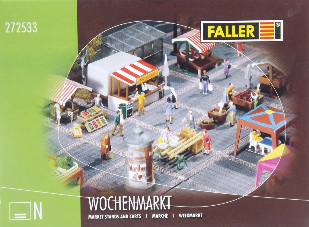 Faller 272533 Wochenmarkt Spur H0 in Produktbild 