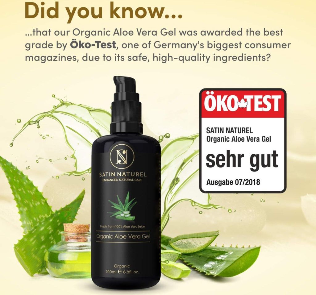 Satin Naturel Bio Aloe Vera Gel vegan 200 ml Krperpeelings