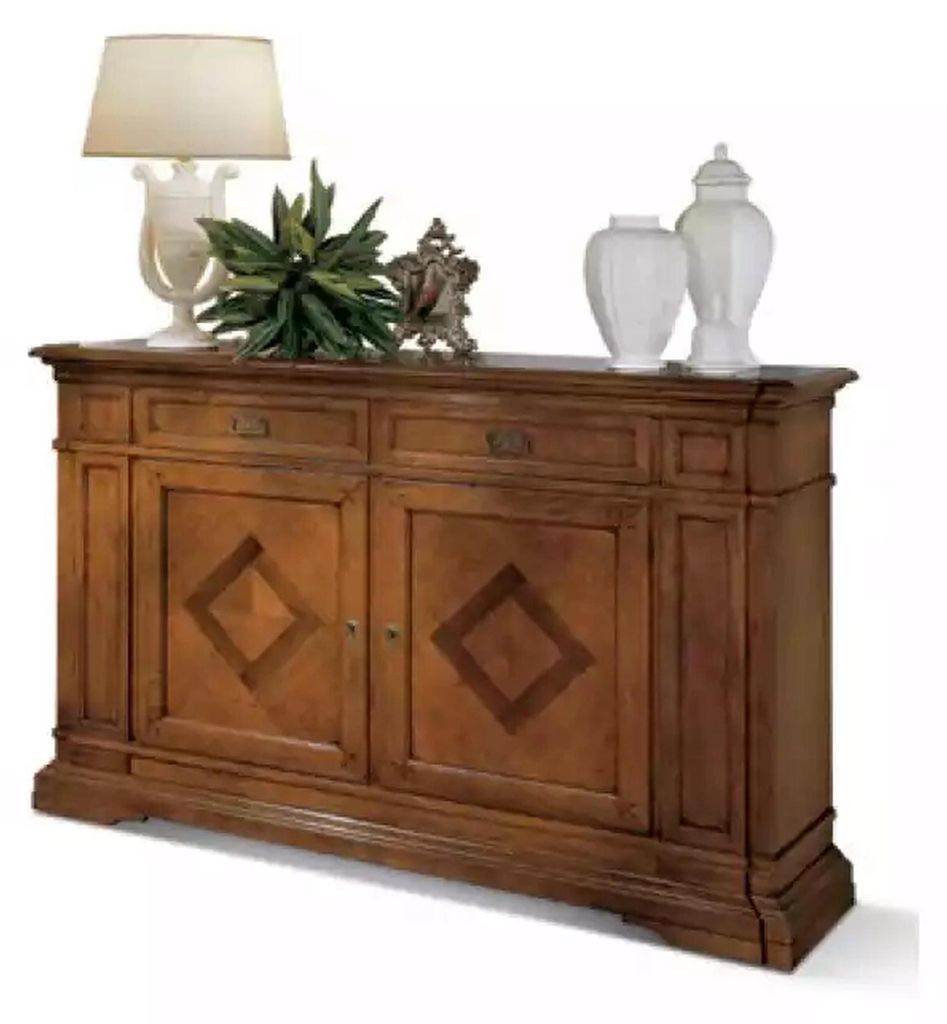 Luxus Italienische Holz Möbel Kommode Anrichte Stil Braun Sideboard Neu