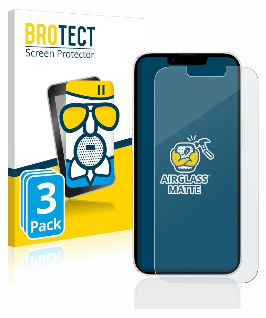 3x BROTECT Entspiegelungs Schutzglas für Apple iPhone 13 / Produktbild 