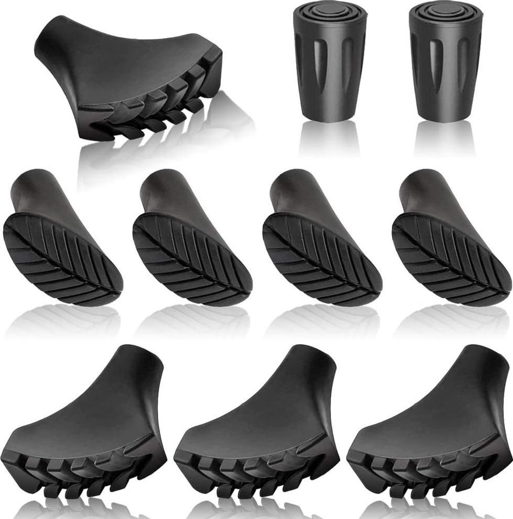 Nordic Walking Pads Walking Stöcke Gummipuffer 10Stk Produktbild 